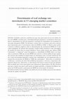 Research paper thumbnail of Determinants of real exchange rate movements in 15 emerging market economies