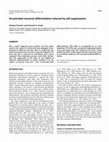 Research paper thumbnail of Accelerated neuronal differentiation induced by p53 suppression