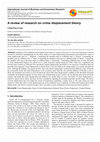 Research paper thumbnail of A Review of Research on Crime Displacement Theory