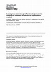 Research paper thumbnail of Evolving innovation through office knowledge networks: Mapping the ephemeral architecture of organizational creativity