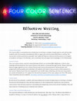 Research paper thumbnail of Effective Writing Course Outline