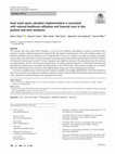 Research paper thumbnail of Early onset sepsis calculator implementation is associated with reduced healthcare utilization and financial costs in late preterm and term newborns