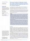 Research paper thumbnail of Dimensional analysis of depressive, anxious and somatic symptoms presented by primary care patients and their relationship with ICD-11 PHC proposed diagnoses