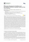 Research paper thumbnail of Information Management in Healthcare and Environment: Towards an Automatic System for Fake News Detection