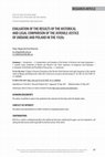 Research paper thumbnail of EVALUATION OF THE RESULTS OF THE HISTORICAL AND LEGAL COMPARISON OF THE JUVENILE JUSTICE OF UKRAINE AND POLAND IN THE 1920s