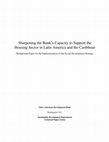 Research paper thumbnail of Sharpening the Bank's Capacity to Support the Housing Sector in Latin America and the Caribbean: Background Paper for the Implementation of the Social Development Strategy