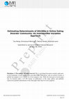 Research paper thumbnail of Estimating Determinants of Attrition in Online Eating Disorder Community: An Instrumental Variables Approach (Preprint)