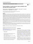 Research paper thumbnail of External validation of cerebral aneurysm rupture probability model with data from two patient cohorts