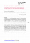 Research paper thumbnail of La teoría sociológica en la literatura mundial: sobre las intervenciones de Pascale Casanova y Franco Moretti en las literaturas comparadas