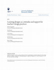 Research paper thumbnail of Learning Designs as a Stimulus and Support for Teachers’ Design Practices