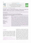 Research paper thumbnail of Synergistic effects of ethnomedicinal plants of Apocynaceae family and antibiotics against clinical isolates of Acinetobacter baumannii