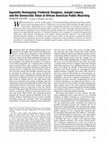 Research paper thumbnail of Agonistic Homegoing: Frederick Douglass, Joseph Lowery, and the Democratic Value of African American Public Mourning