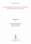 Research paper thumbnail of Genio municipi Atinatium: una nuova iscrizione sacra dalla Lucania, in La Parola del Passato, 74, 2019, pp. 229-234