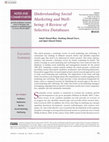 Research paper thumbnail of Understanding Social Marketing and Well-being: A Review of Selective Databases