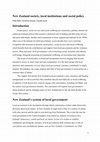 Research paper thumbnail of Local Institutions and Social Policy