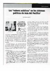 Research paper thumbnail of Los valores asiaticos en los Sistemas Politicos de Asia del Pacifico