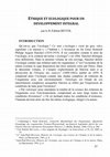 Research paper thumbnail of Fabien Revol, « Ethique et écologique pour un développement intégral », ACM 28/1, 2020, p. 17-37.