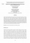 Research paper thumbnail of PERSEPSI PELATIH TERHADAP KAEDAH PEMULIHAN DI PUSAT PERLINDUNGAN