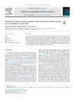 Research paper thumbnail of Preliminary results on content analysis of Early Bronze Age vessels from the site of Castelluccio, Noto, Sicily