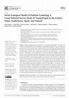 Research paper thumbnail of Social Ecological Model of Problem Gambling: A Cross-National Survey Study of Young People in the United States, South Korea, Spain, and Finland