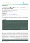 Research paper thumbnail of The Athletic Intelligence Quotient and Performance in the National Football League