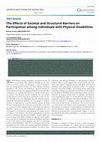 Research paper thumbnail of The Effects of Societal and Structural Barriers on Participation among Individuals with Physical Disabilities