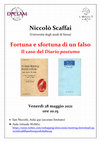 Research paper thumbnail of Fortuna e sfortuna di un falso Il caso del Diario postumo