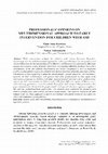 Research paper thumbnail of PROFESSIONALS OPINIONS ON MULTIDIMENSIONAL APPROACH TO EARLY INTERVENTION FOR CHILDREN WITH ASD