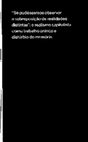 Research paper thumbnail of Mark Fisher [2009] "Se pudéssemos observar a sobreposição de realidades distintas": o realismo capitalista como trabalho onírico e distúrbio de memória