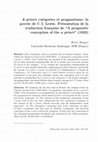 Research paper thumbnail of A priori, catégories et pragmatisme : la percée de C.I. Lewis