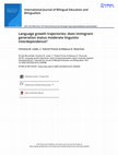 Research paper thumbnail of Language growth trajectories: Does immigrant generation status moderate linguistic interdependence?