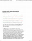 Research paper thumbnail of Ecologia e lavoro - Dialoghi interdisciplinari