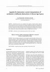 Research paper thumbnail of Appetite for destruction. Current interpretations of accidental or deliberate destructions in Bronze Age Cyprus