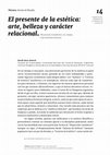 Research paper thumbnail of El presente de la estética: arte, belleza y carácter relacional