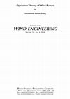 Research paper thumbnail of Operation Theory of Wind Pumps