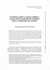 Research paper thumbnail of Tradição, poder e espaço público: notas sobre resolução de confl itos entre os Bakongo de Luanda