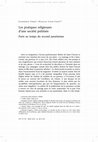 Research paper thumbnail of (avec Nicolas Lyon-Caen) « Les pratiques religieuses d'une société politisée; Paris au temps du second jansénisme », dossier « La Religion des Parisiens XIIIe-XVIIIe siècles » sous la direction d’Anne Massoni et Hélène Noizet,  Histoire urbaine, 2021,  p. 145-163.