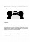 Research paper thumbnail of Problema dogmático-penal: El acuerdo y el consentimiento en los delitos contra la integridad sexual y la libertad de las personas.