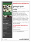 Research paper thumbnail of Rethinking Teacher Preparation Program Design