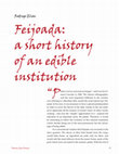 Research paper thumbnail of ELIAS, Rodrigo. Feijoada: a short history of an edible institution