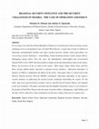 Research paper thumbnail of Regional Security Initiative and the Security Challenges in Nigeria: The Case of Operation Amotekun