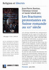 Research paper thumbnail of Les fractures protestantes en Suisse romande au XIXe siècle