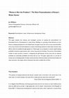 Research paper thumbnail of "Money is Not the Problem": The Slow Financialization of Kenya's Water Sector