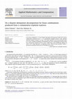 Research paper thumbnail of On a disjoint idempotent decomposition for linear combinations produced from n commutative tripotent matrices