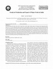 Research paper thumbnail of Trends in Production and Export of Major Fruits in India