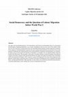 Research paper thumbnail of Social Democracy and the Question of Labour Migration before World War I