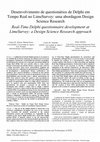 Research paper thumbnail of Desenvolvimento de questionários de Delphi em Tempo Real no LimeSurvey: uma abordagem Design Science Research Real-Time Delphi questionnaire development at LimeSurvey: a Design Science Research approach