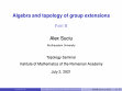 Research paper thumbnail of Algebra and topology of group extensions. Part II