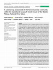 Research paper thumbnail of A camera trap assessment of the forest mammal community within the transitional savannah-forest mosaic of the Batéké Plateau National Park, Gabon