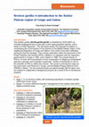 Research paper thumbnail of Western gorilla re-introduction to the Batéké Plateau region of Congo and Gabon